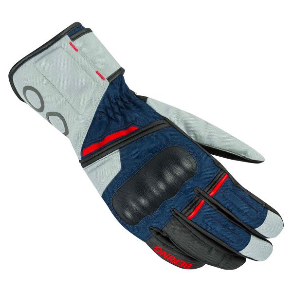 Motorcycle Gloves Bering Lady Siberia Grey Blue Red Gloves Motorcycle Gloves Bering Lady Siberia Grey Blue Red Gloves