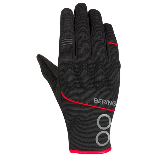 Motorcycle Gloves Bering Nassau Black red Gloves