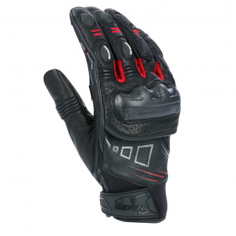 Motorcycle Gloves Bering Razzer Black White Red Motorcycle Gloves Bering Razzer Black White Red
