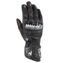 Motorcycle Gloves Bering Snap Black White Glove