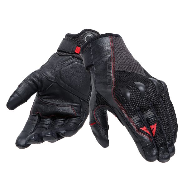 Motorcycle Gloves Dainese Kakarum Ergo-Tek Magic Connection Black Black