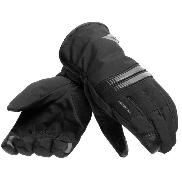 Motorcycle Gloves Dainese Plaza 3 Lady D-Dry Black Anthracite Motorcycle Gloves Dainese Plaza 3 Lady D-Dry Black Anthracite