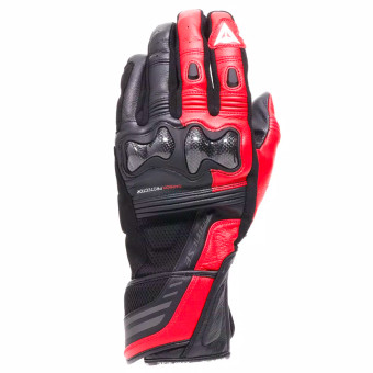 Motorcycle Gloves Dainese Reacto Carbon Long Black Red Lava