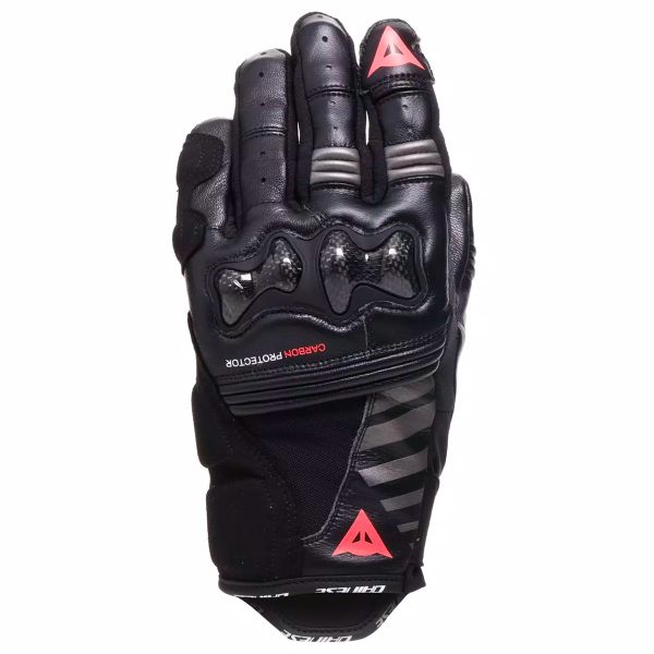 Motorcycle Gloves Dainese Reacto Carbon Short Woman Black Fluo Pink