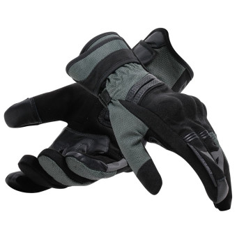 Motorcycle Gloves Dainese Teyde Gore-Tex Black Army Green Motorcycle Gloves Dainese Teyde Gore-Tex Black Army Green