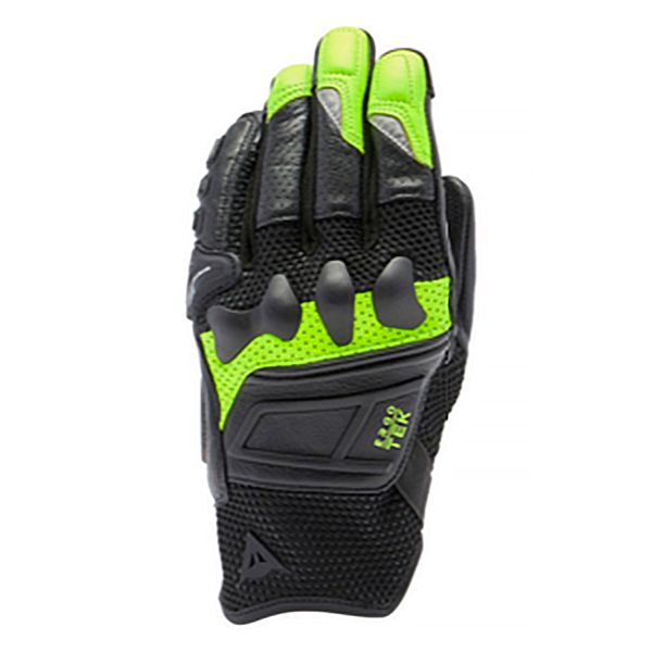 Motorcycle Gloves Dainese X-Ride 2 Black Yellow Fluo