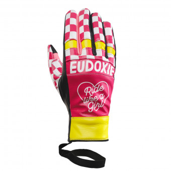 Motorcycle Gloves EUDOXIE G-Gold Pink