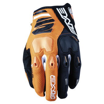 Motorcycle Gloves Five E2 Orange