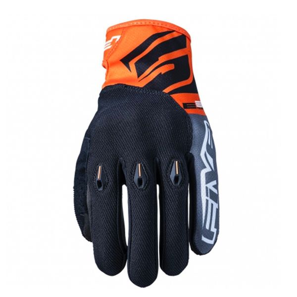 Motorcycle Gloves Five E3 Evo Orange Motorcycle Gloves Five E3 Evo Orange
