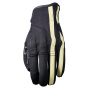 Motorcycle Gloves Five Flow Stripes Black Beige