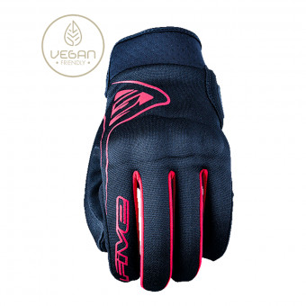 Motorcycle Gloves Five Globe Black Red