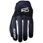 Motorcycle Gloves Five Globe Evo Black White