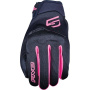 Motorcycle Gloves Five Globe Evo Woman Black Fluo Pink