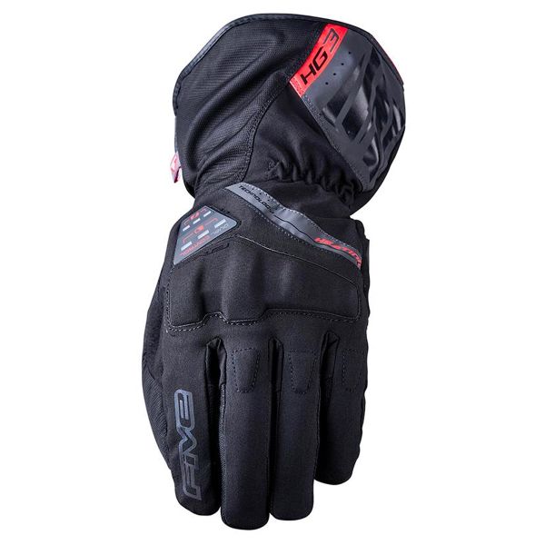 Motorcycle Gloves Five HG3 Evo WP Heater Black Motorcycle Gloves Five HG3 Evo WP Heater Black