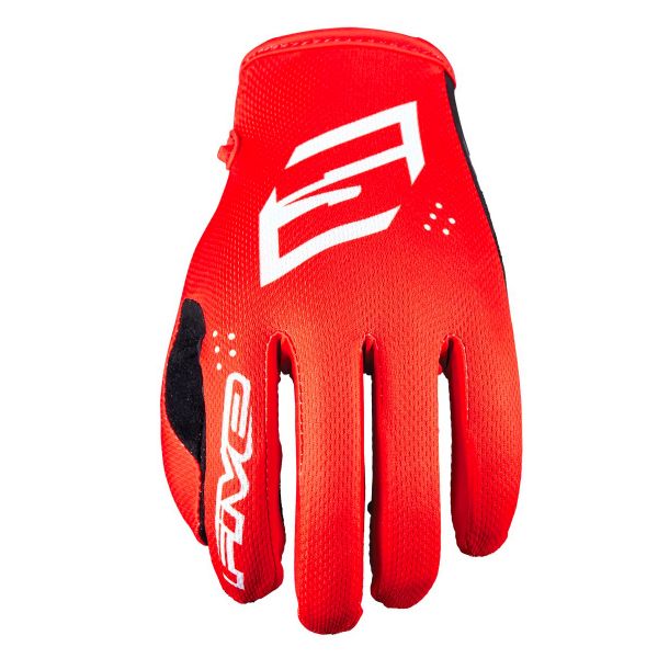 Motocross Gloves Five MXF4 Mono Red Motocross Gloves Five MXF4 Mono Red