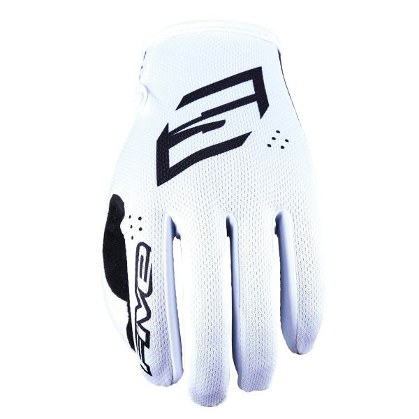 Motocross Gloves Five MXF4 Mono White Motocross Gloves Five MXF4 Mono White