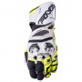 Motorcycle Gloves Five RFX Race 10 White Fluo