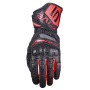 Motorcycle Gloves Five RFX Sport Evo Black fluo Red
