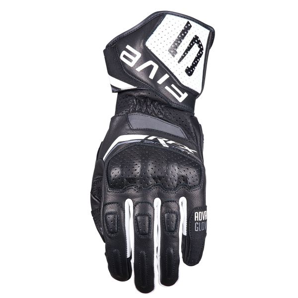 Motorcycle Gloves Five RFX Sport Evo Black white