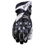 Motorcycle Gloves Five RFX1 Evo Black White