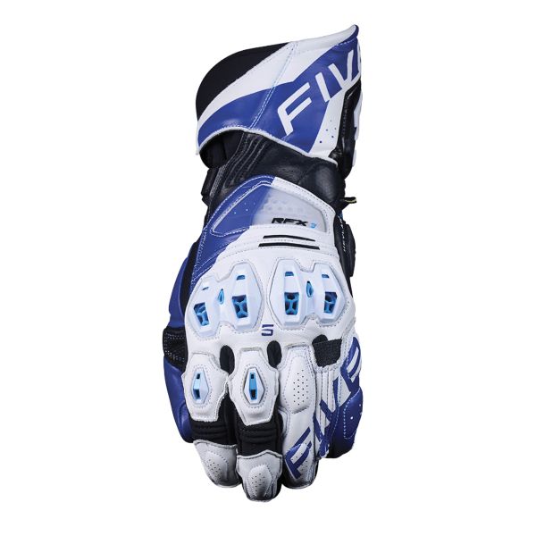 Motorcycle Gloves Five RFX1 Evo White Blue