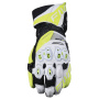 Motorcycle Gloves Five RFX1 Evo White Fluo Yellow