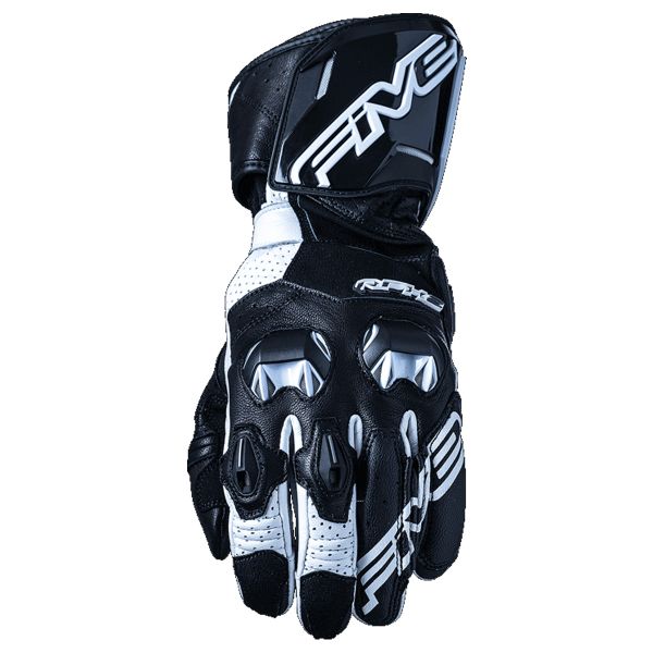 Motorcycle Gloves Five RFX2 20 Black White Motorcycle Gloves Five RFX2 20 Black White