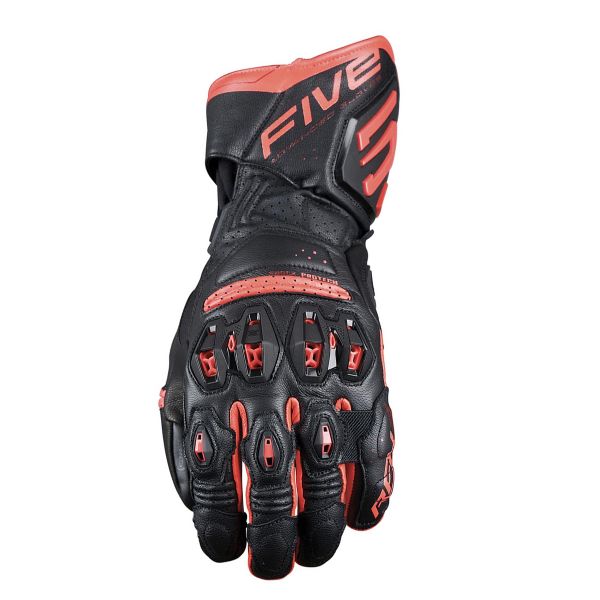 Motorcycle Gloves Five RFX3 Evo Black Fluo Red Motorcycle Gloves Five RFX3 Evo Black Fluo Red