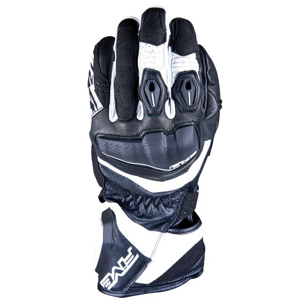 Motorcycle Gloves Five RFX4 Evo Black White Motorcycle Gloves Five RFX4 Evo Black White