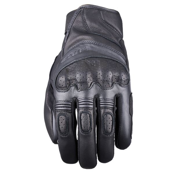 Motorcycle Gloves Five RS Leather Black