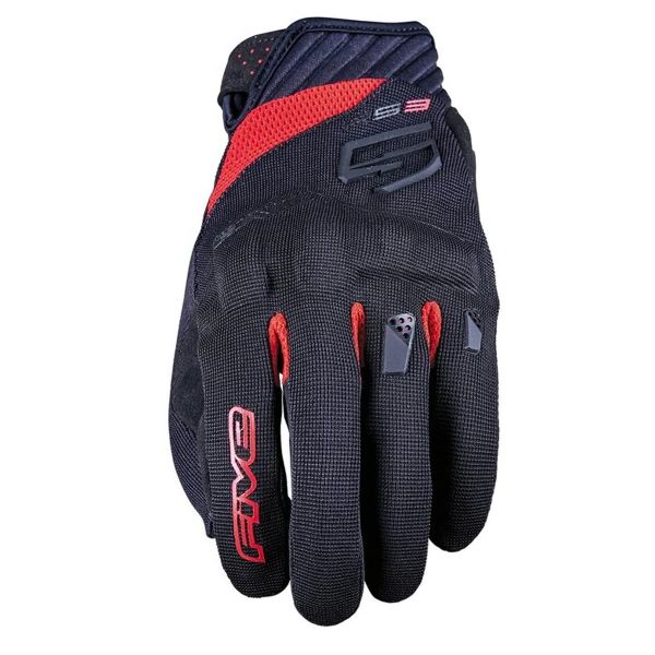 Motorcycle Gloves Five RS3 Evo Black Red Motorcycle Gloves Five RS3 Evo Black Red