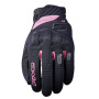 Motorcycle Gloves Five RS3 Evo Woman Black Fluo Pink