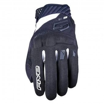 Motorcycle Gloves Five RS3 Evo Woman Black White Motorcycle Gloves Five RS3 Evo Woman Black White