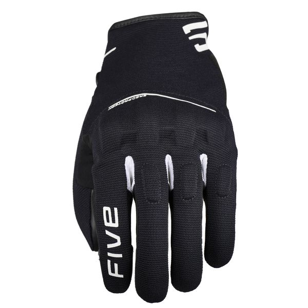 Motorcycle Gloves Five RS4 Evo Black White