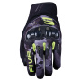 Motorcycle Gloves Five RSX Camo Black Fluo Yellow