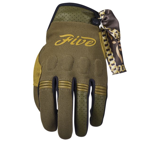 Motorcycle Gloves Five Scrambler Woman Khaki Tan