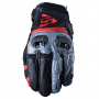 Motorcycle Gloves Five SF2 21 Grey Fluo Red