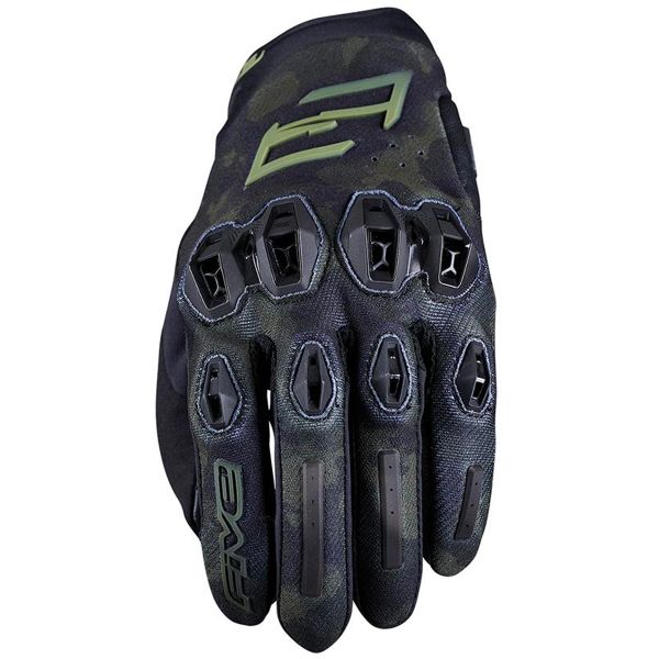 Motorcycle Gloves Five Stunt Evo 2 Camo Kaki Motorcycle Gloves Five Stunt Evo 2 Camo Kaki