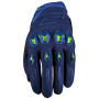Motorcycle Gloves Five Stunt Evo 2 Night Blue Fluo Yellow