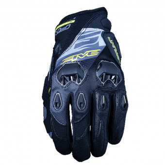 Motorcycle Gloves Five Stunt Evo Replica 10 Spread Fluo Yellow
