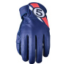 Motorcycle Gloves Five Texas Evo Blue Fluo Red