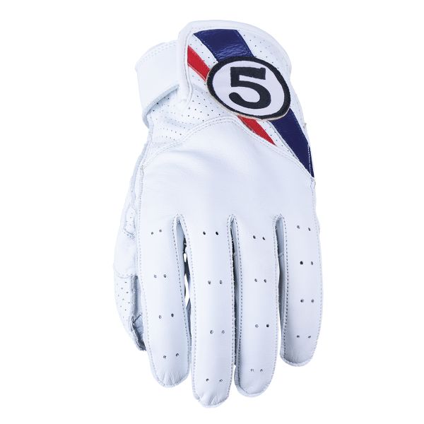 Motorcycle Gloves Five Texas Evo White