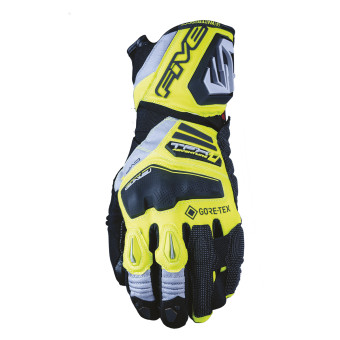Motorcycle Gloves Five TFX1 GTX Fluo Yellow Grey