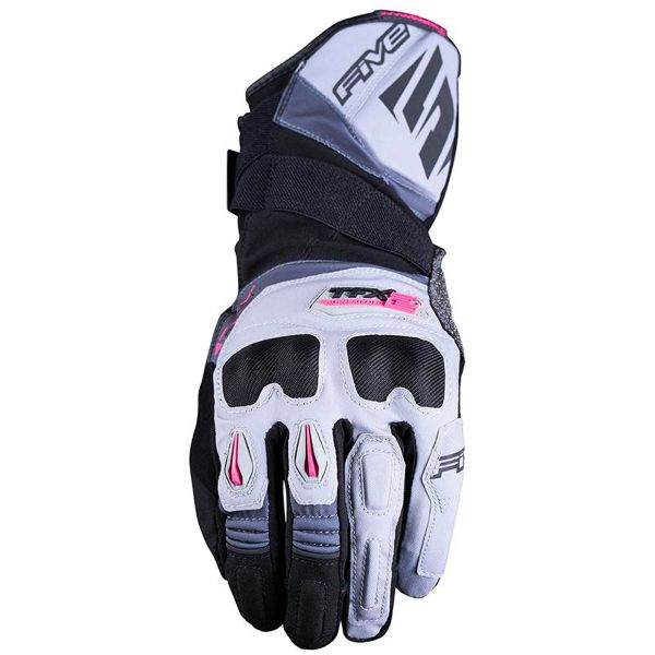 Motorcycle Gloves Five TFX2 WP Woman Grey Pink Motorcycle Gloves Five TFX2 WP Woman Grey Pink