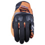 Motorcycle Gloves Five TFX4 Black Fluo Orange