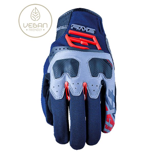 Motorcycle Gloves Five TFX4 Blue Red Motorcycle Gloves Five TFX4 Blue Red