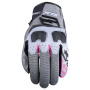 Motorcycle Gloves Five TFX4 WP Woman Grey Pink