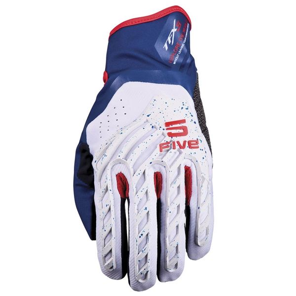 Motorcycle Gloves Five TFX5 Grey blue red