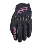 Motorcycle Gloves Five Tricks Woman Black Fluo Pink