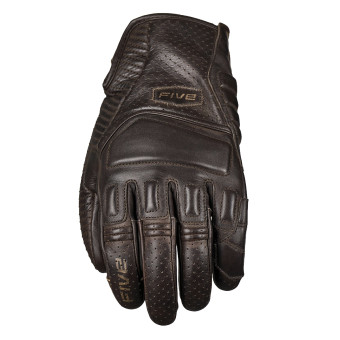 Motorcycle Gloves Five Tucson Dark Brown